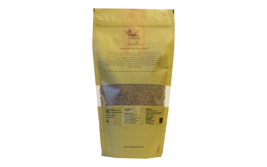 Nutty Yogi Flax Seeds    Pack  500 grams